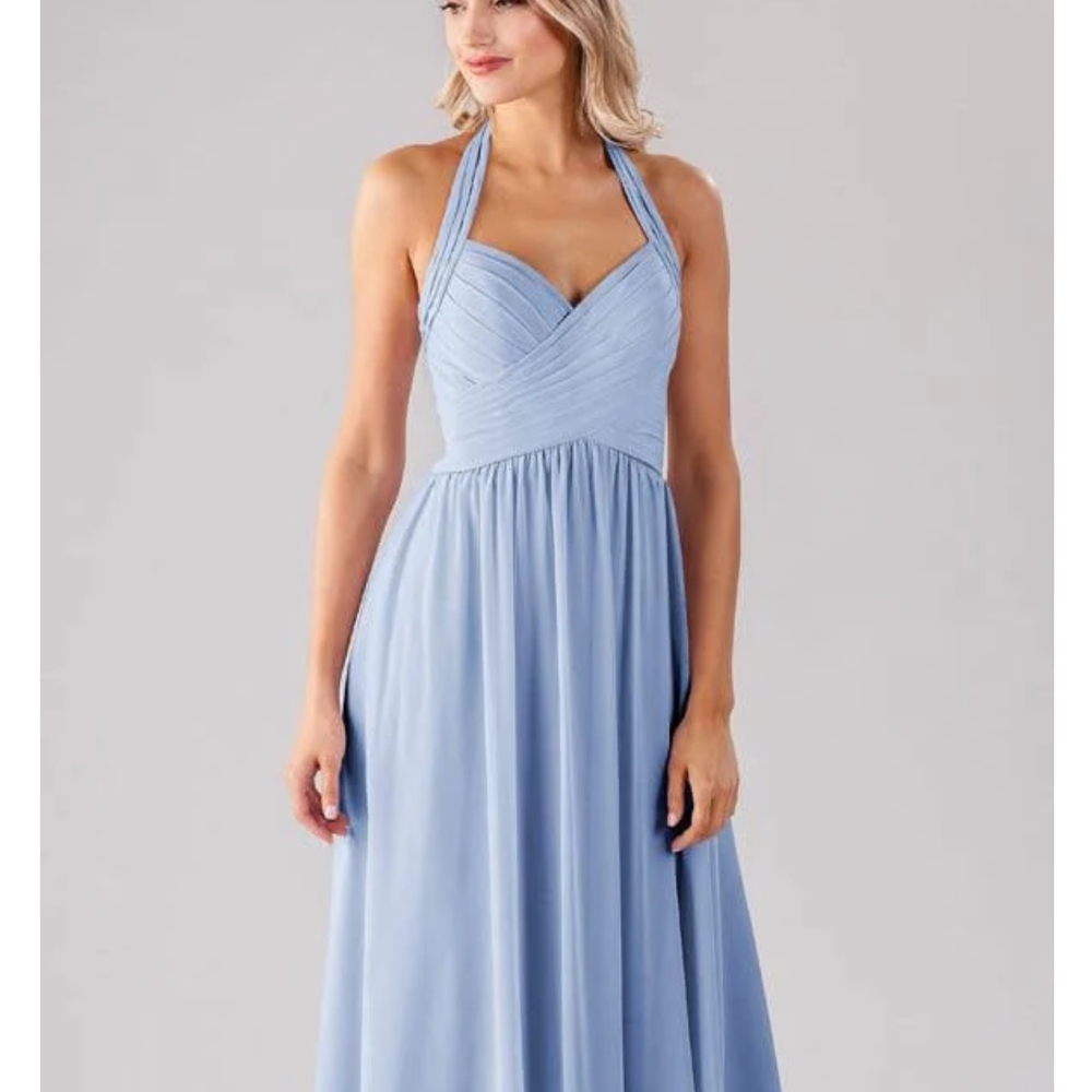 Kennedy Blue Cornflower Halter Dress In Style Ginger